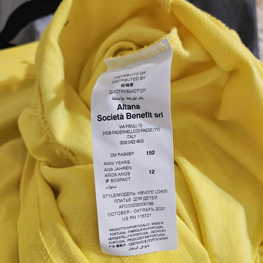 Moschino Kids Yellow Teddy Graphic Dress - Picture 4 of 9